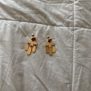 Gold Tone Dangle Earrings Chandelier Style | Lauren Conrad Style